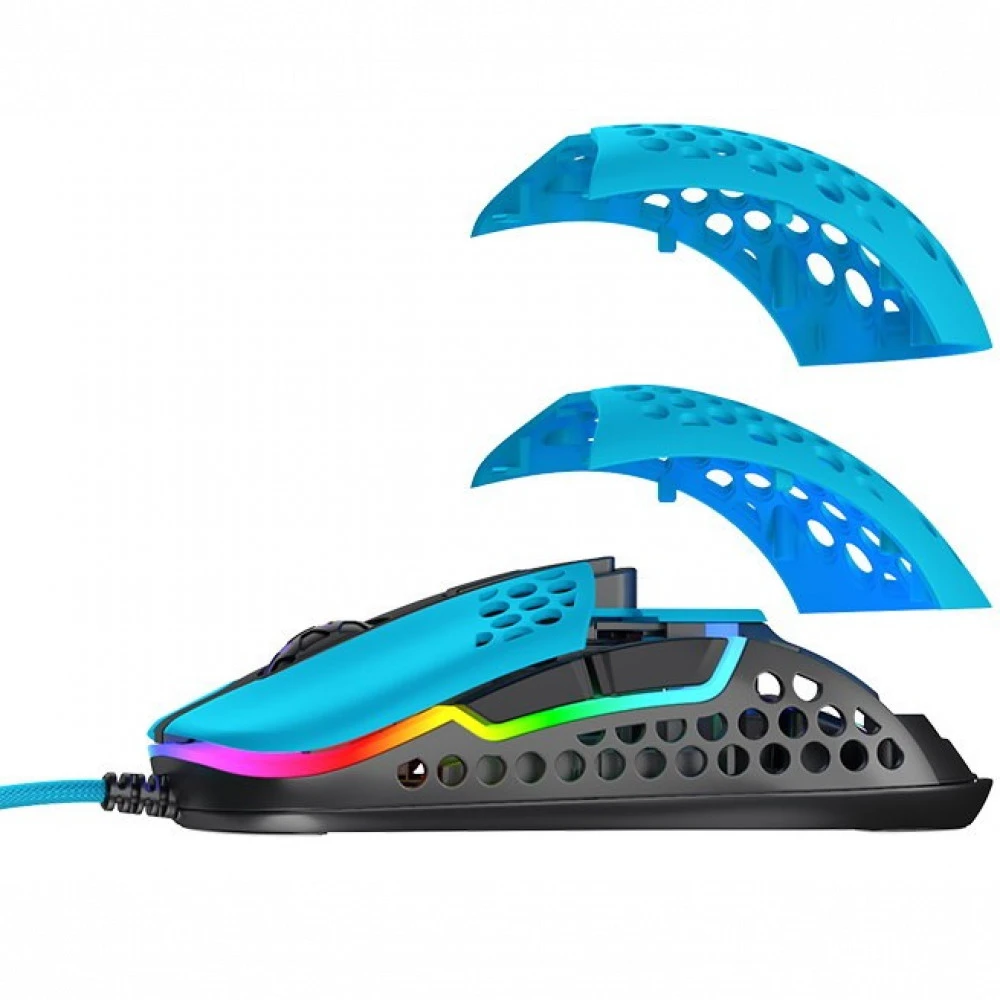Мышь Xtrfy M42 RGB USB Miami Blue XG-M42-RGB-BLUE Игровые, Проводная