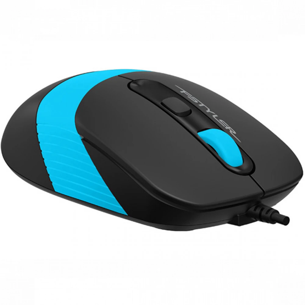 Мышь A4Tech FM10 FM10-BLUE Бюджетные, Проводная