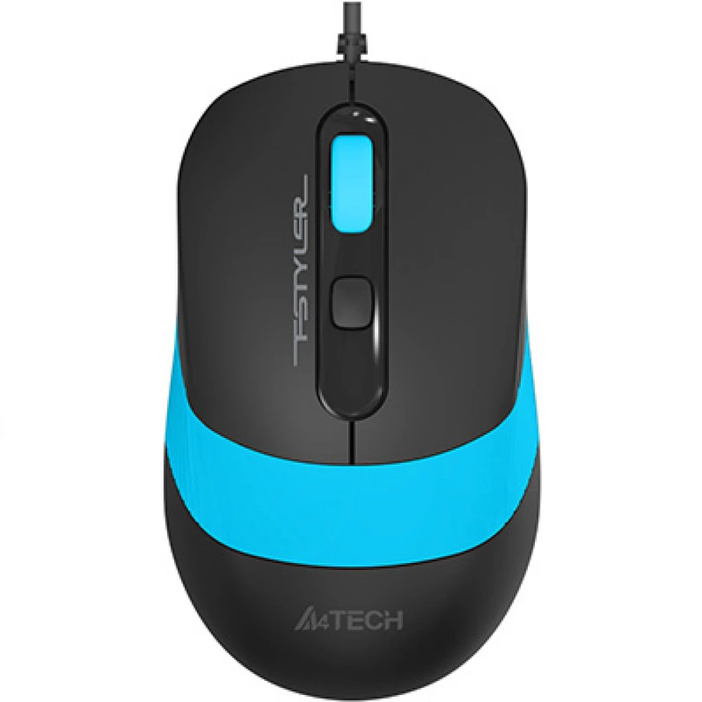 Мышь A4Tech FM10 FM10-BLUE Бюджетные, Проводная