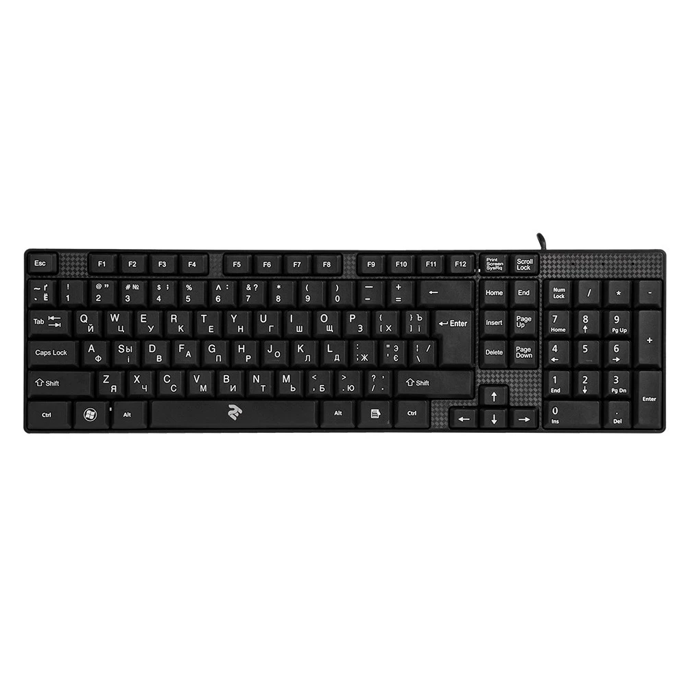 Клавиатура 2E KS 106 USB 2E-KS106UB Проводная, USB