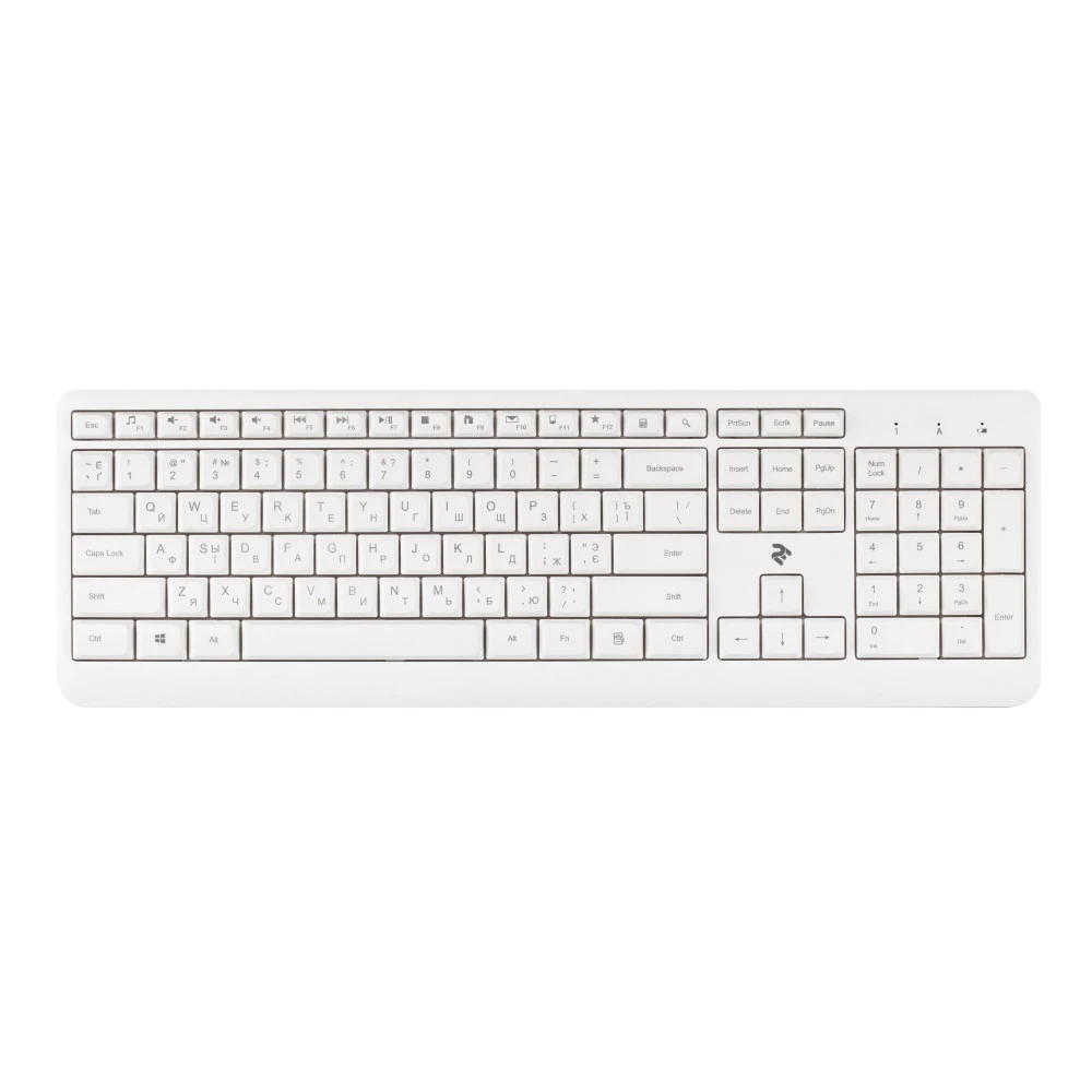 Клавиатура 2E KS220 WL 2E-KS220WW Беспроводная, USB