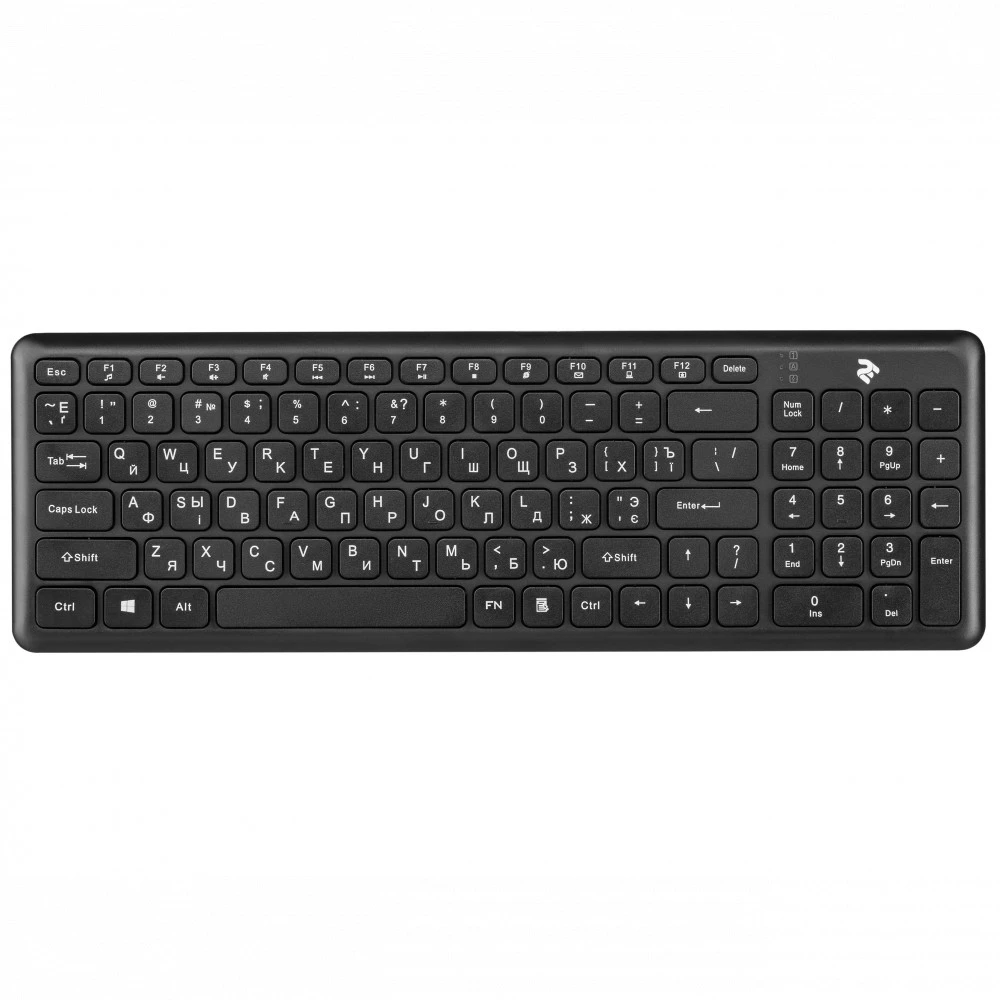 Клавиатура 2E KS230 Slim WL 2E-KS230WB Беспроводная, USB