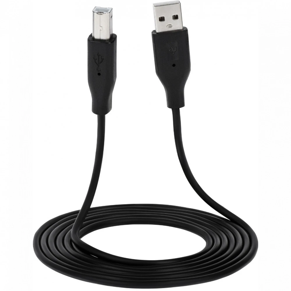 Кабель интерфейсный 2E USB 2.0 A - USB 2.0 B (1.8M) 2E-W-3169M1.8 USB Type A - USB Type B