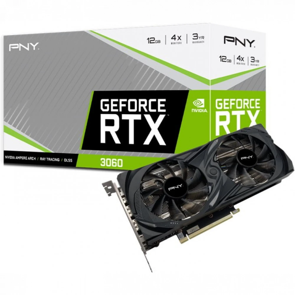 Видеокарта PNY RTX3060 VCG306012DFMPB 12 ГБ