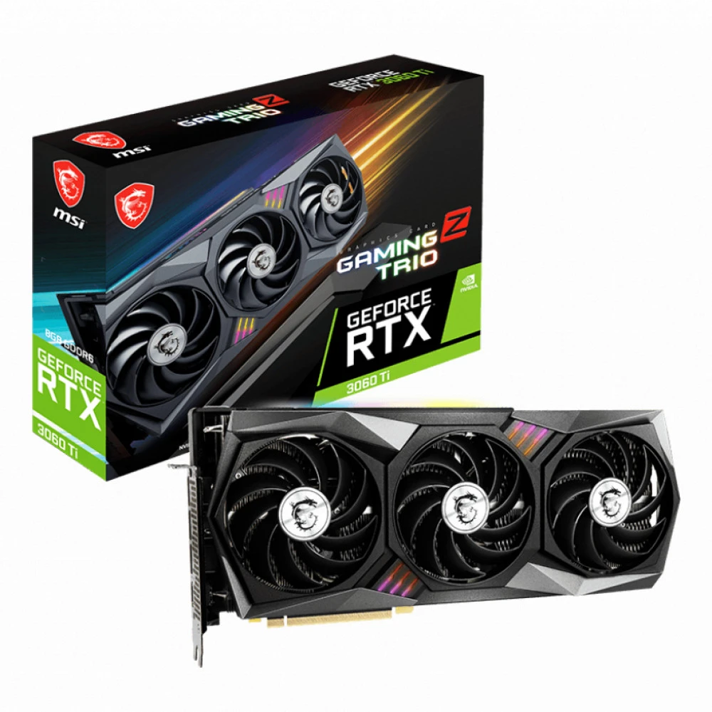 Видеокарта MSI RTX 3060 TI GAMING Z TRIO 8G L 8 ГБ
