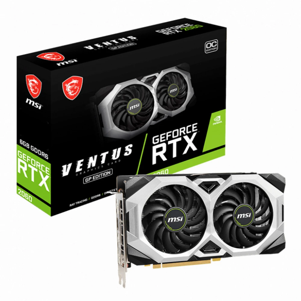 Видеокарта MSI RTX 2060 VENTUS GP OC 6 ГБ