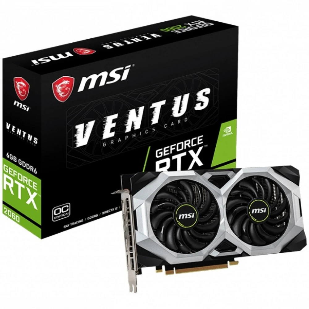 Видеокарта MSI GeForce RTX 2060 VENTUS GP OC 6 ГБ