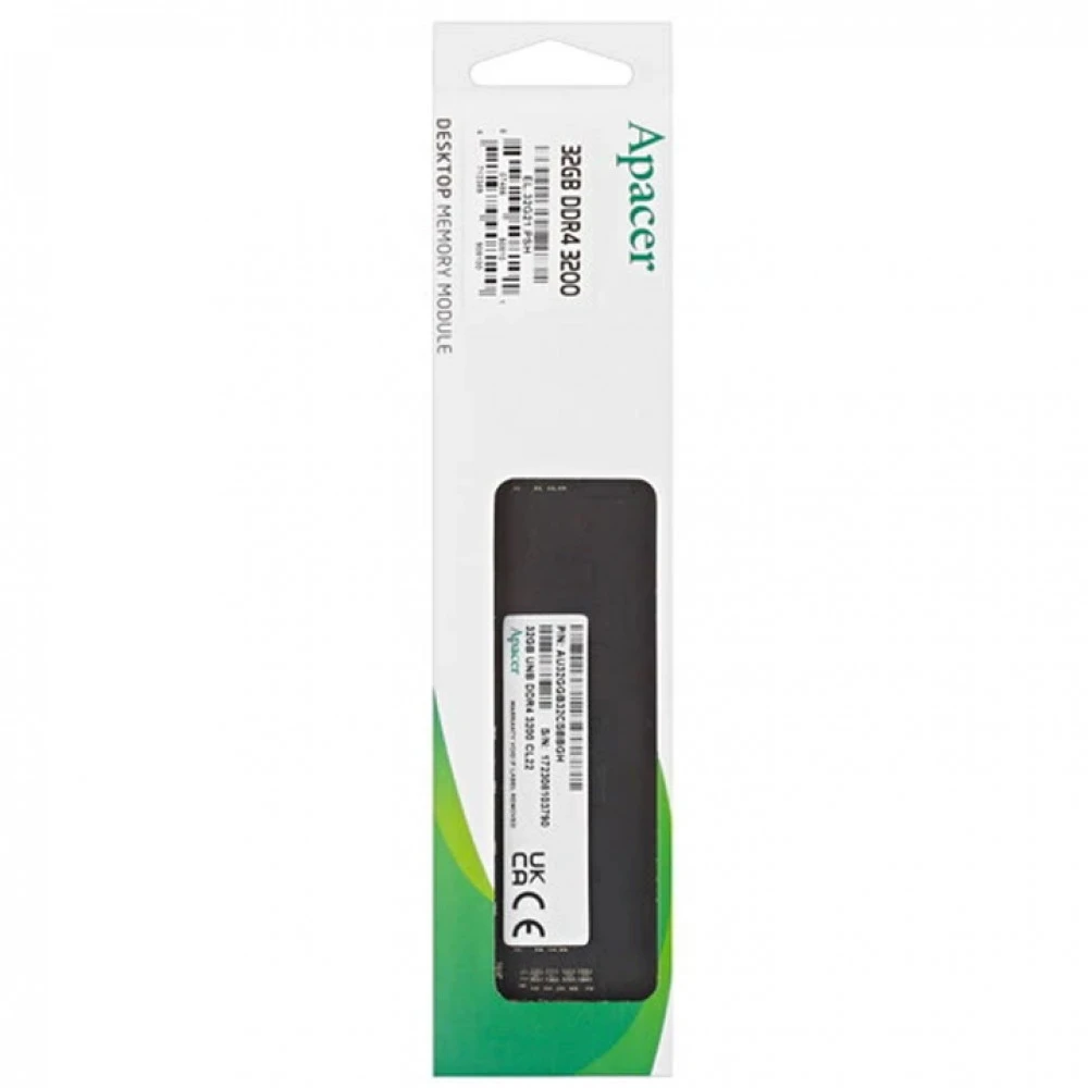 ОЗУ Apacer EL.32G21.PSH DIMM, DDR4, 32 Гб, 3200 МГц