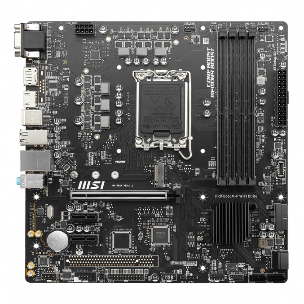Материнская плата MSI PRO B660M-P WIFI DDR4 Mini-ATX, LGA 1700