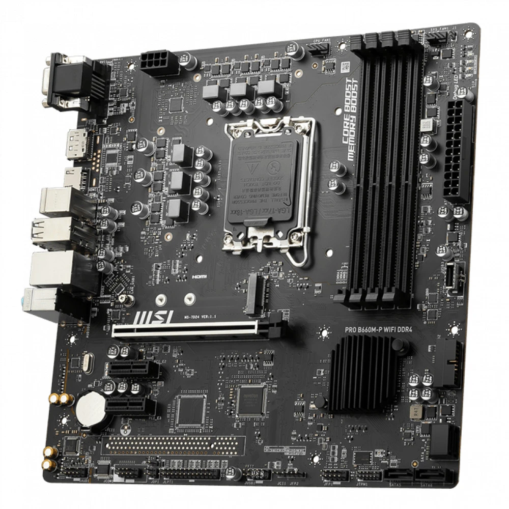 Материнская плата MSI PRO B660M-P WIFI DDR4 Mini-ATX, LGA 1700