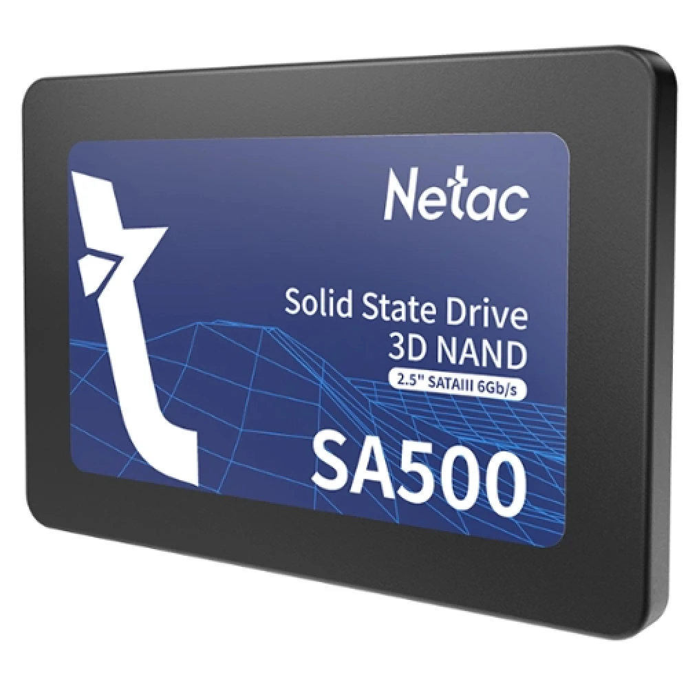 Жесткий диск Netac SA500 [NT01SA500-128-S3X] SSD (твердотельные), 128 ГБ, 2.5 дюйма, SATA