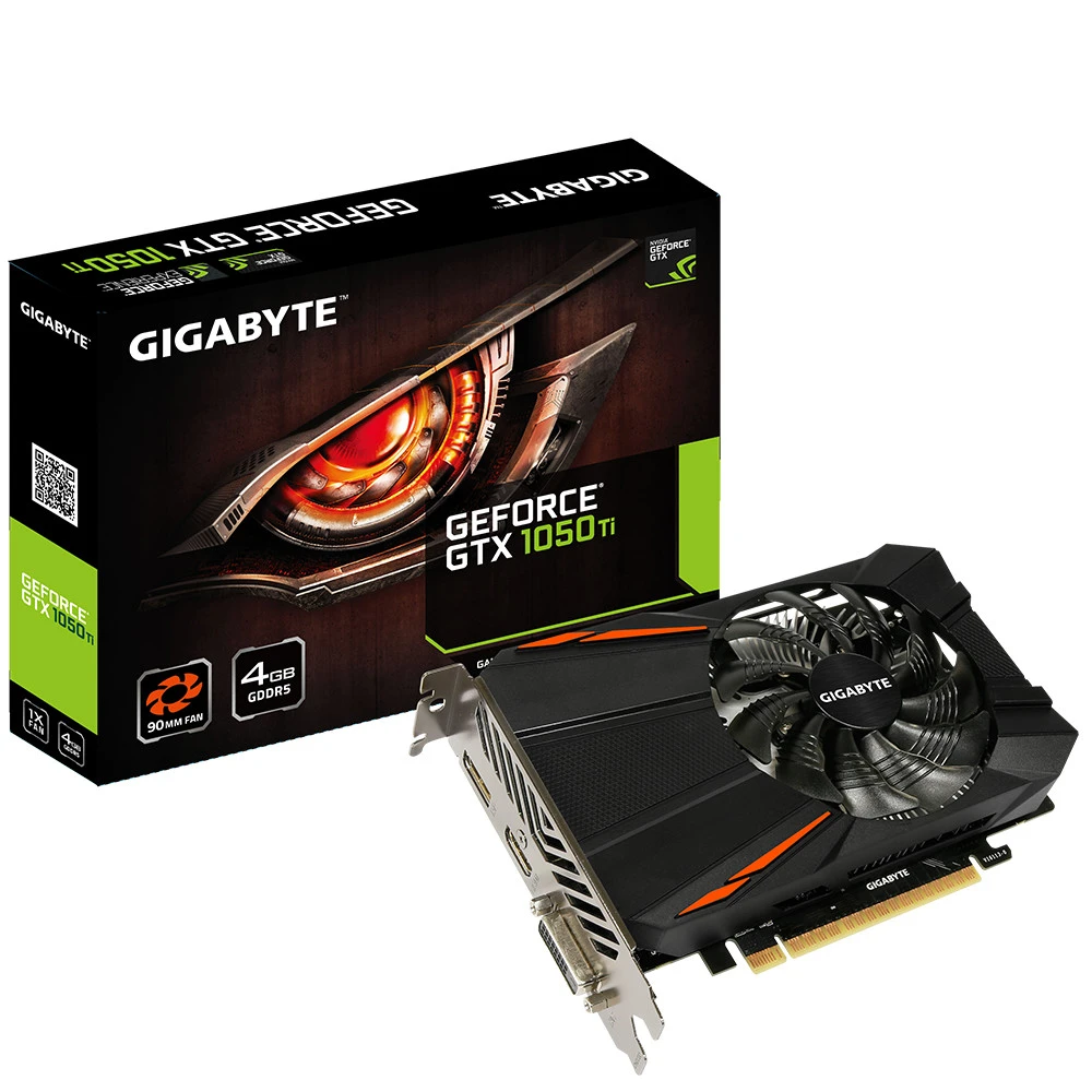 Видеокарта Gigabyte GeForce GTX 1050 Ti D5 GV-N105TD5-4GD 4 ГБ