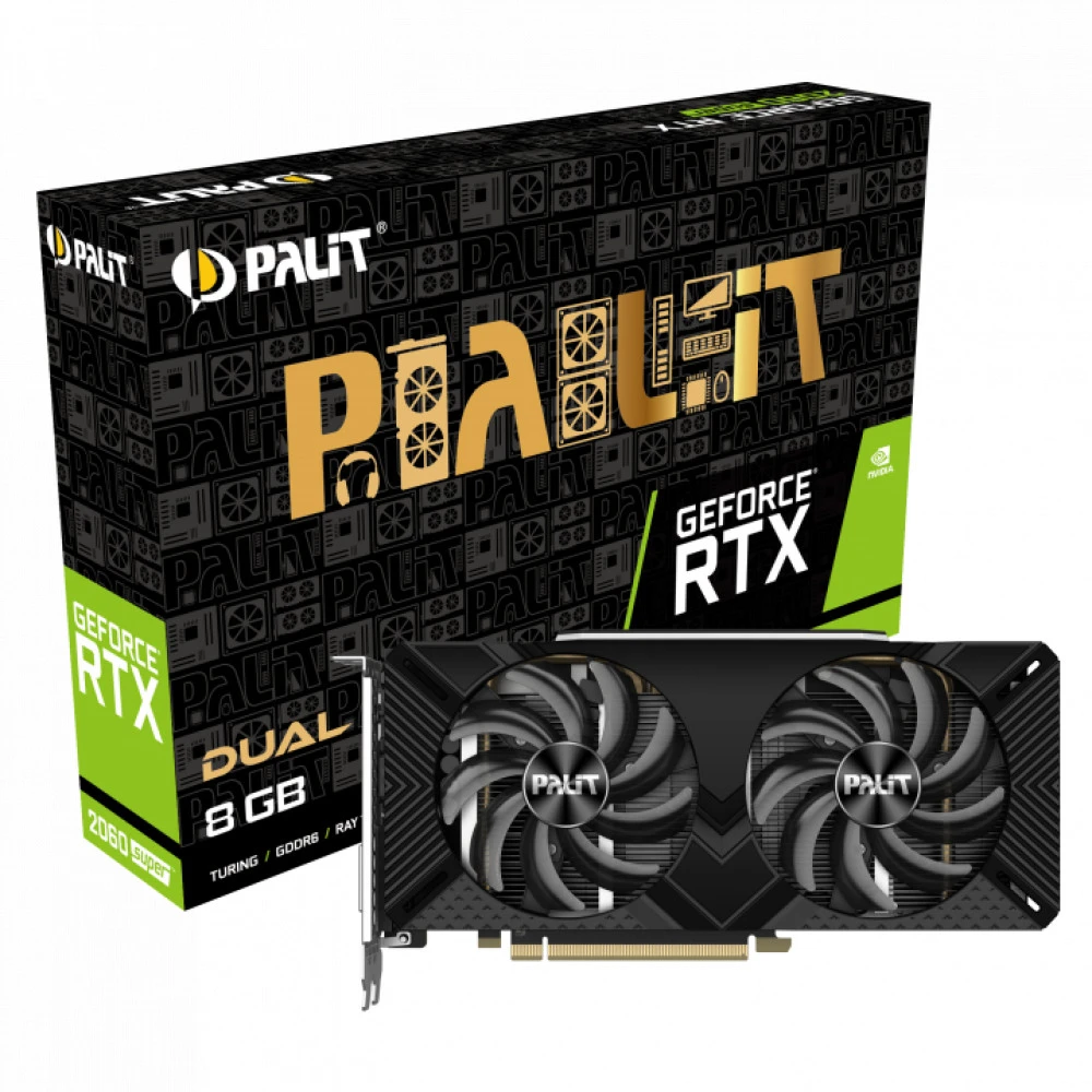 Видеокарта Palit GeForce RTX2060 SUPER NE6206S018P2-1160X-1 RTL 8 ГБ