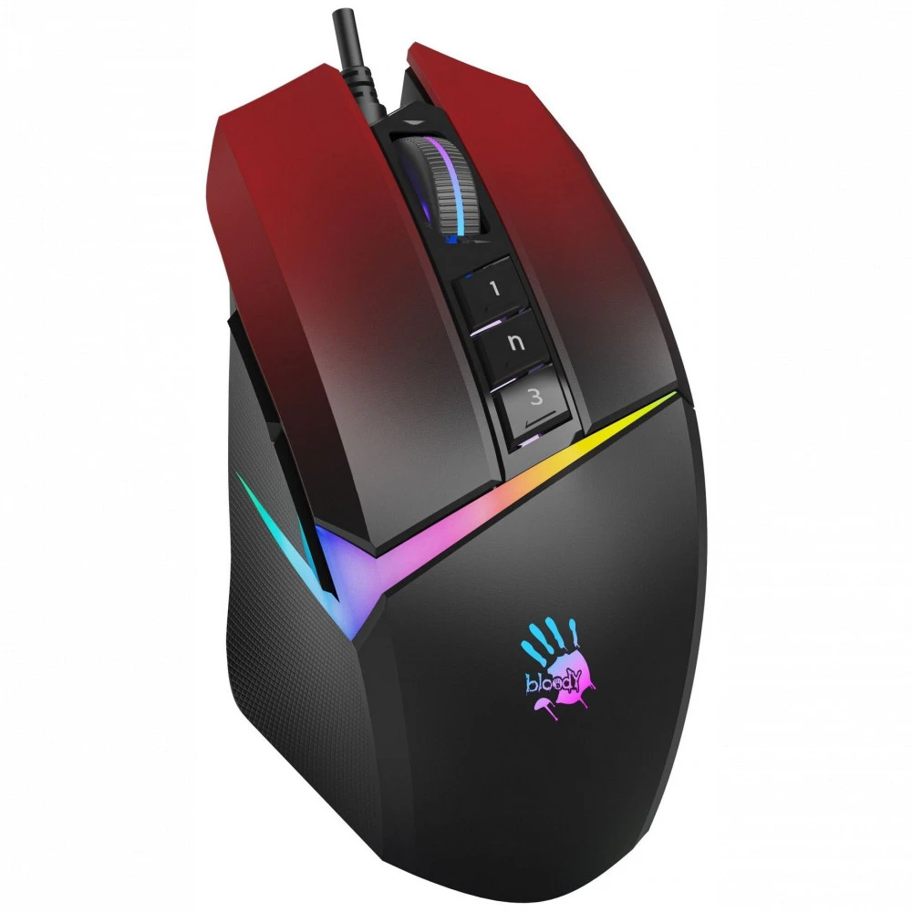 Мышь Bloody W60-Max Red Игровые, Проводная