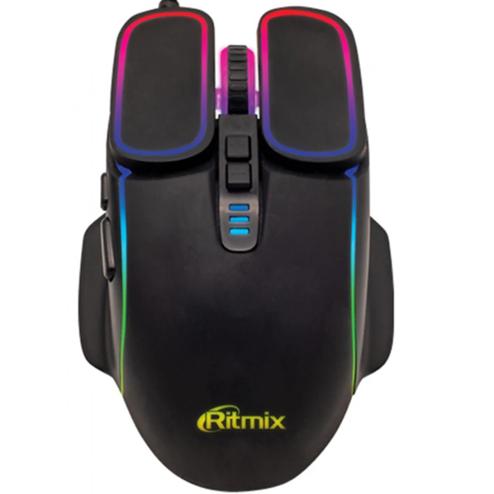 Мышь Ritmix ROM-330 Black Игровые, Проводная