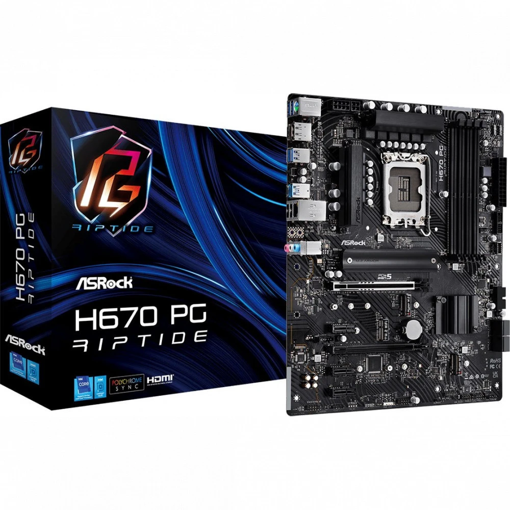 Материнская плата ASRock H670 PG RIPTIDE ATX, LGA 1700