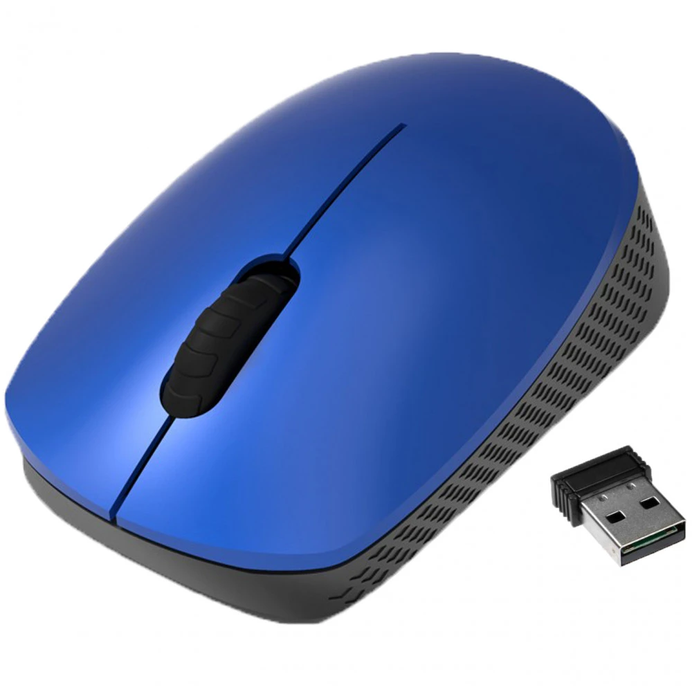 Мышь Ritmix RMW-502 BLUE Бюджетные, Беспроводная