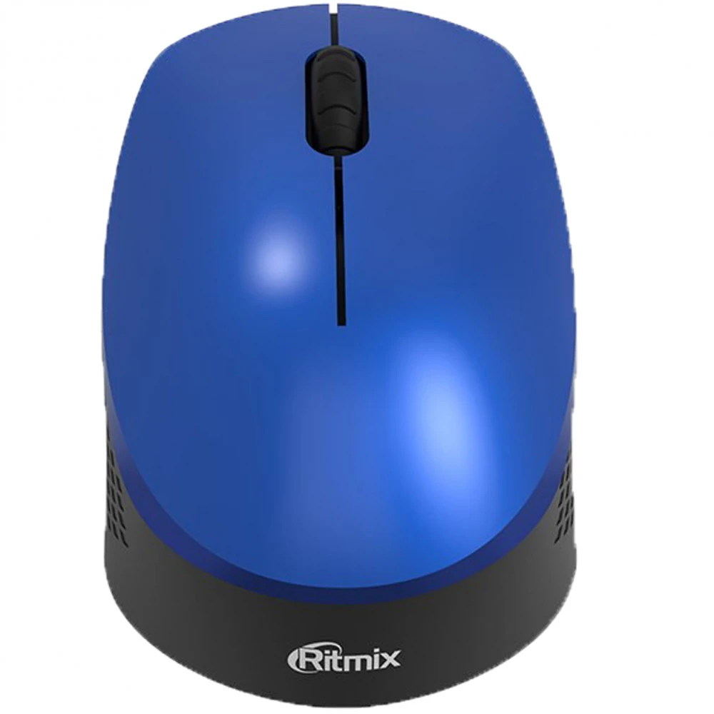 Мышь Ritmix RMW-502 BLUE Бюджетные, Беспроводная