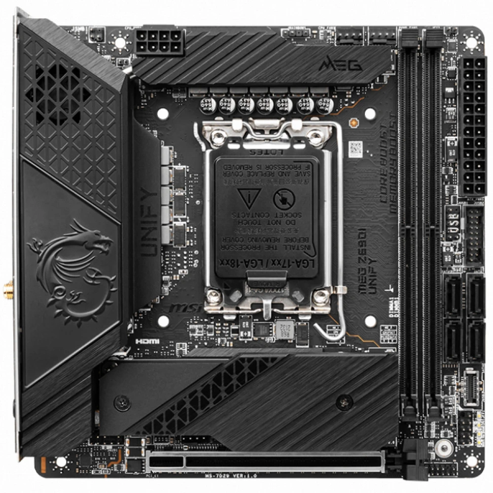 Материнская плата MSI MEG Z690I Unify MEG Z690I UNIFY Mini-ITX, LGA 1700