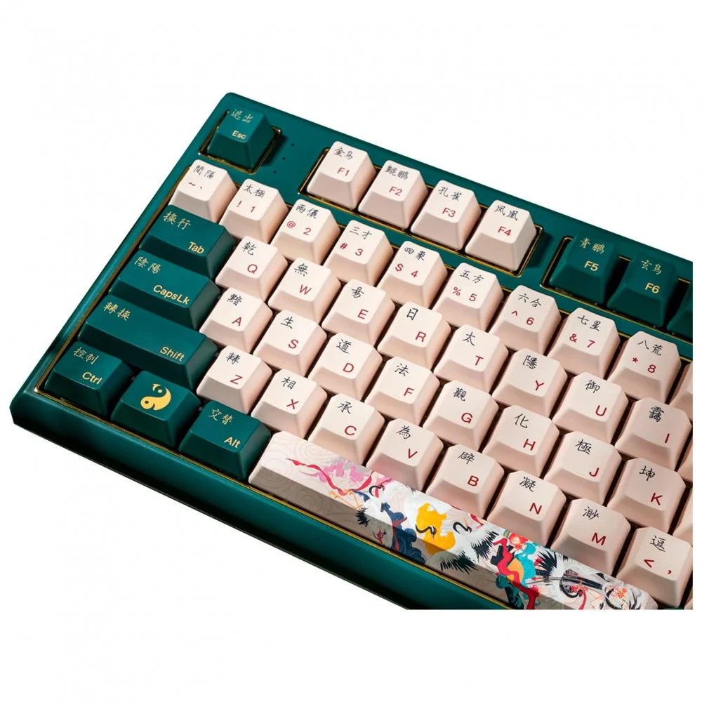 Клавиатура Varmilo Crane, VBM108, Wired, Multimedia, Gaming, Varmilo EC V2 Sakura, Green, USB 390220 Проводная, USB