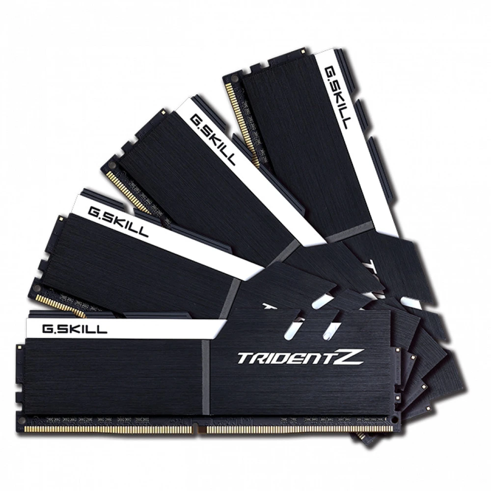 ОЗУ G.Skill Trident Z F4-3200C16Q-64GTZKW DIMM, DDR4, 64 Гб (4 х 16 Гб), 3200 МГц