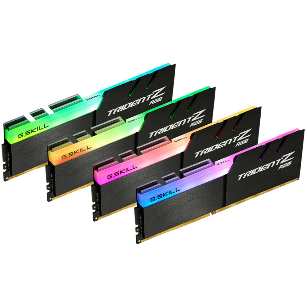 ОЗУ G.Skill Trident Z RGB 128GB F4-3200C16Q-128GTZR DIMM, DDR4, 128 Гб (4 х 32 Гб), 3200 МГц