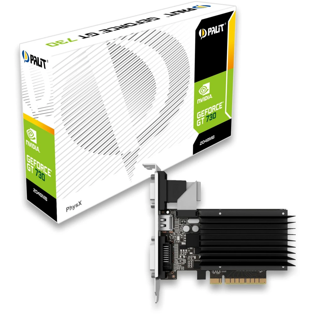 Видеокарта Palit GeForce® GT 730 NEAT7300HD46-2080H 2 ГБ