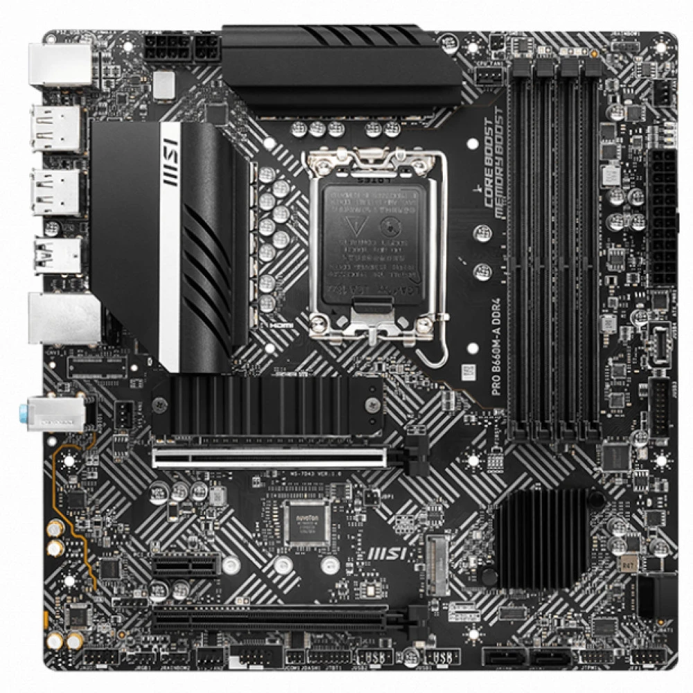 Материнская плата MSI PRO B660M-A DDR4 Micro-ATX, LGA 1700