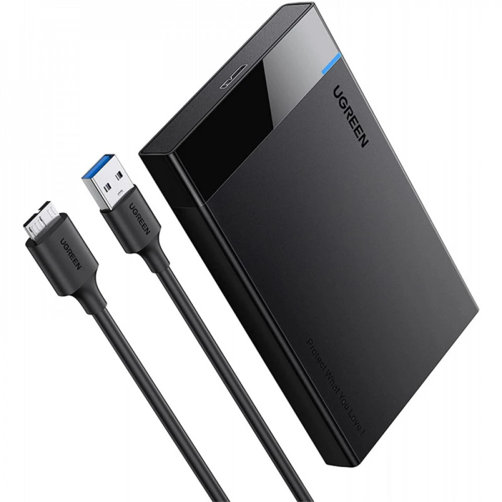 Аксессуар для жестких дисков UGREEN 2.5 Inch Hard Drive Box with Micro-B to USB-A 3.0 Cable 30848