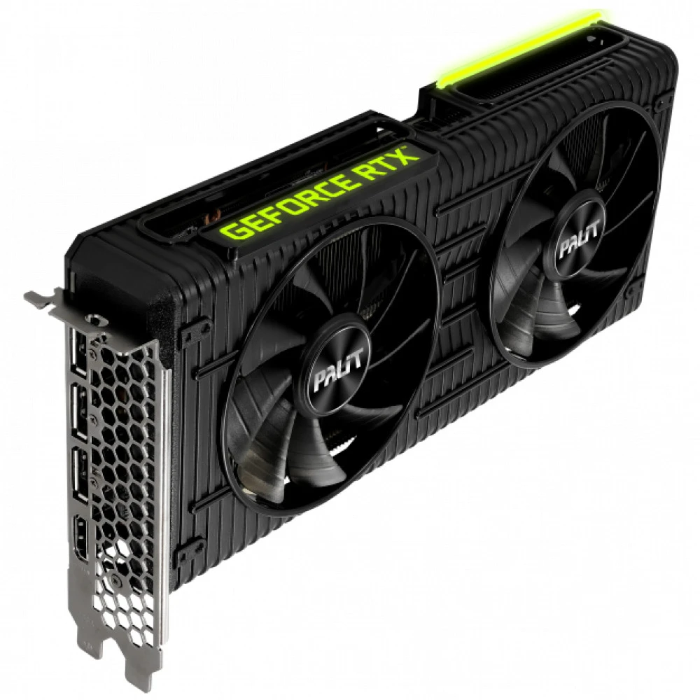 Видеокарта Palit nVidia GeForce RTX 3060TI DUAL OC 8G LHR RTL NE6306TS19P2-190AD_V1 8 ГБ