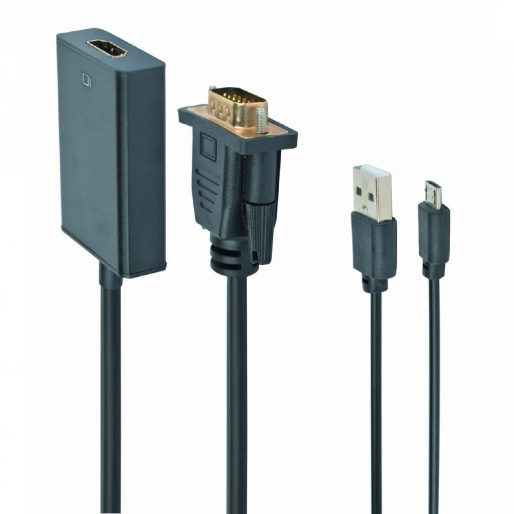 Аксессуар для ПК и Ноутбука Cablexpert VGA на HDMI VGA Audio A-VGA-HDMI-01 Конвертер