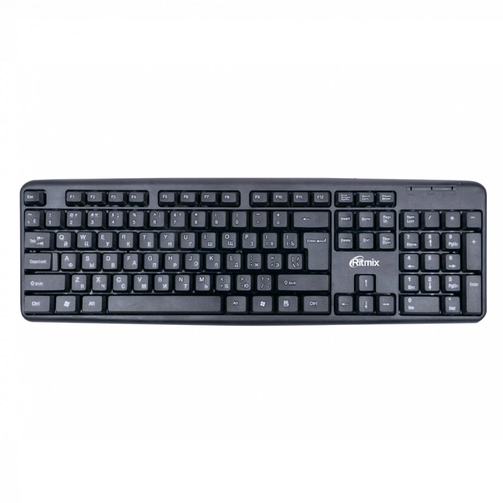 Клавиатура Ritmix RKB-103 черный 15117497 Проводная, USB