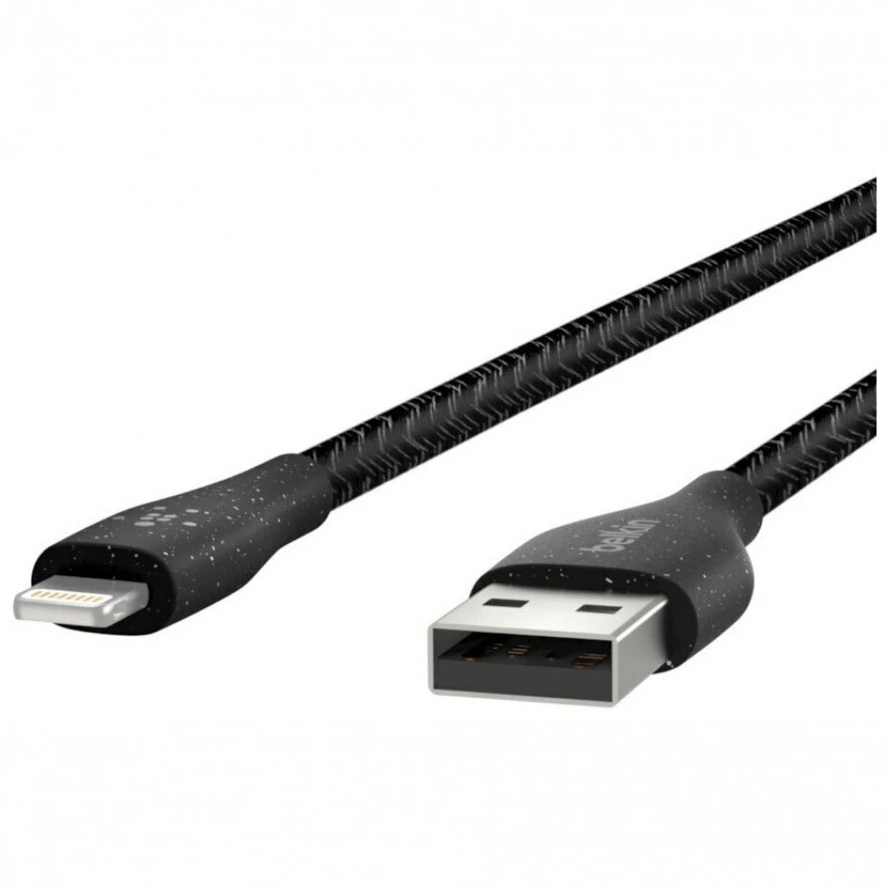Кабель интерфейсный Belkin DuraTech Black (1.2 м) F8J236BT04-BLK USB Type A - Lightning (8pin)