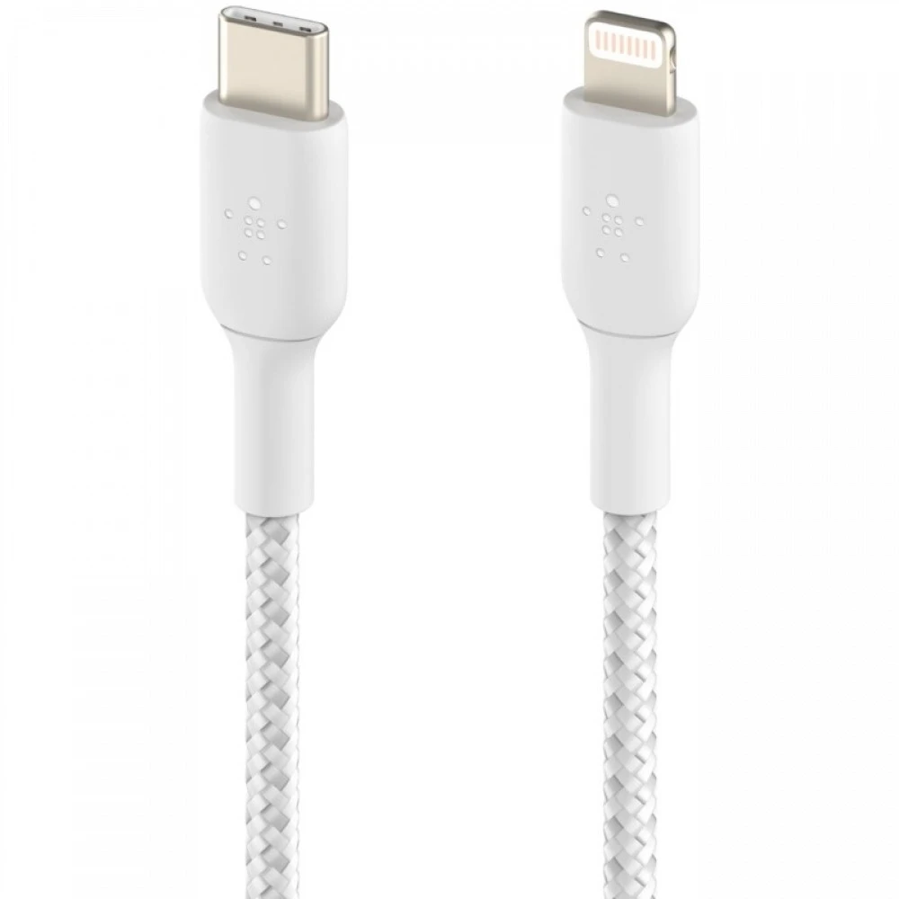 Кабель интерфейсный Belkin Lightning - USB-С white (1m) CAA004BT1MWH USB Type C - Lightning (8pin)