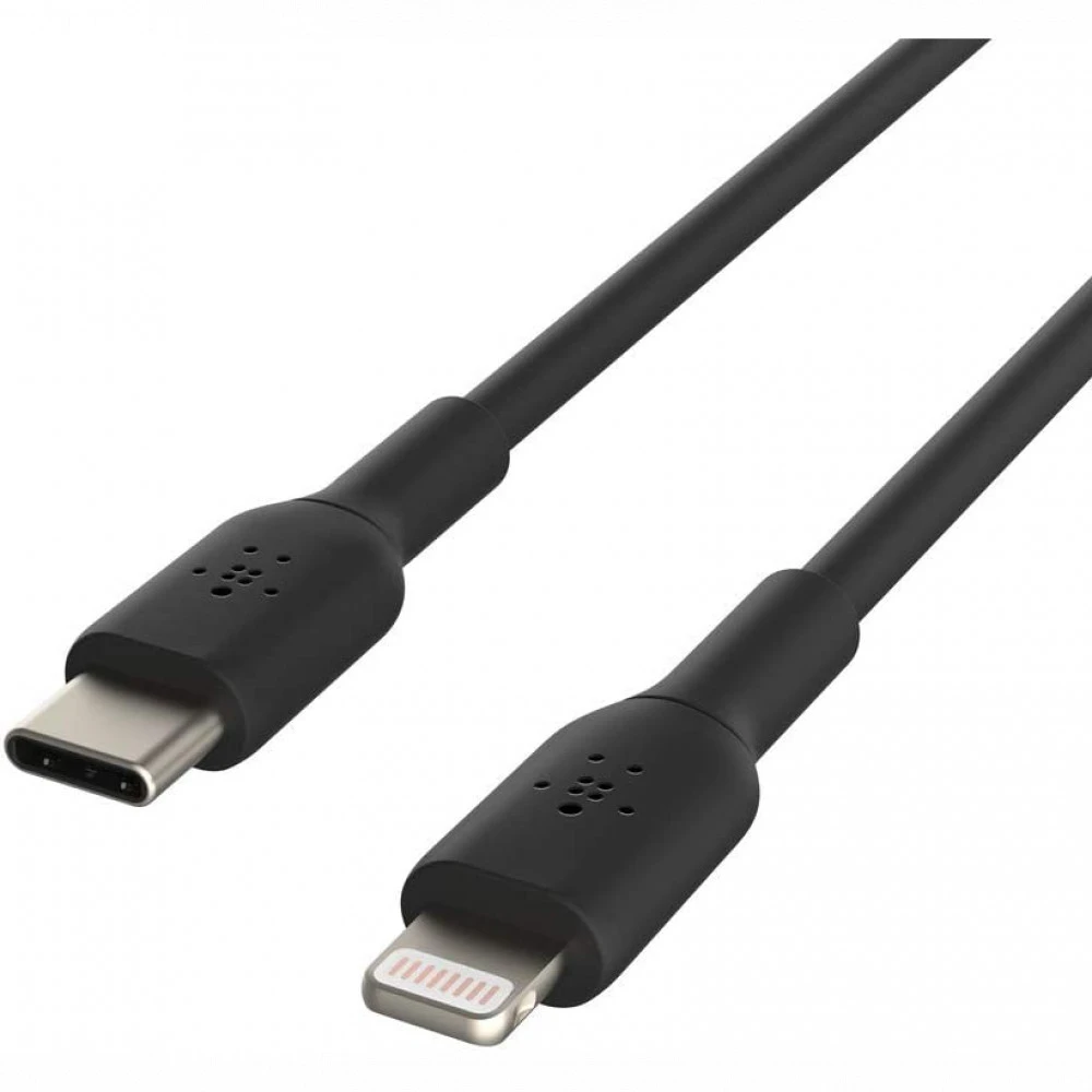 Кабель интерфейсный Belkin PVC black (1m) CAA003BT1MBK USB Type C - Lightning (8pin)