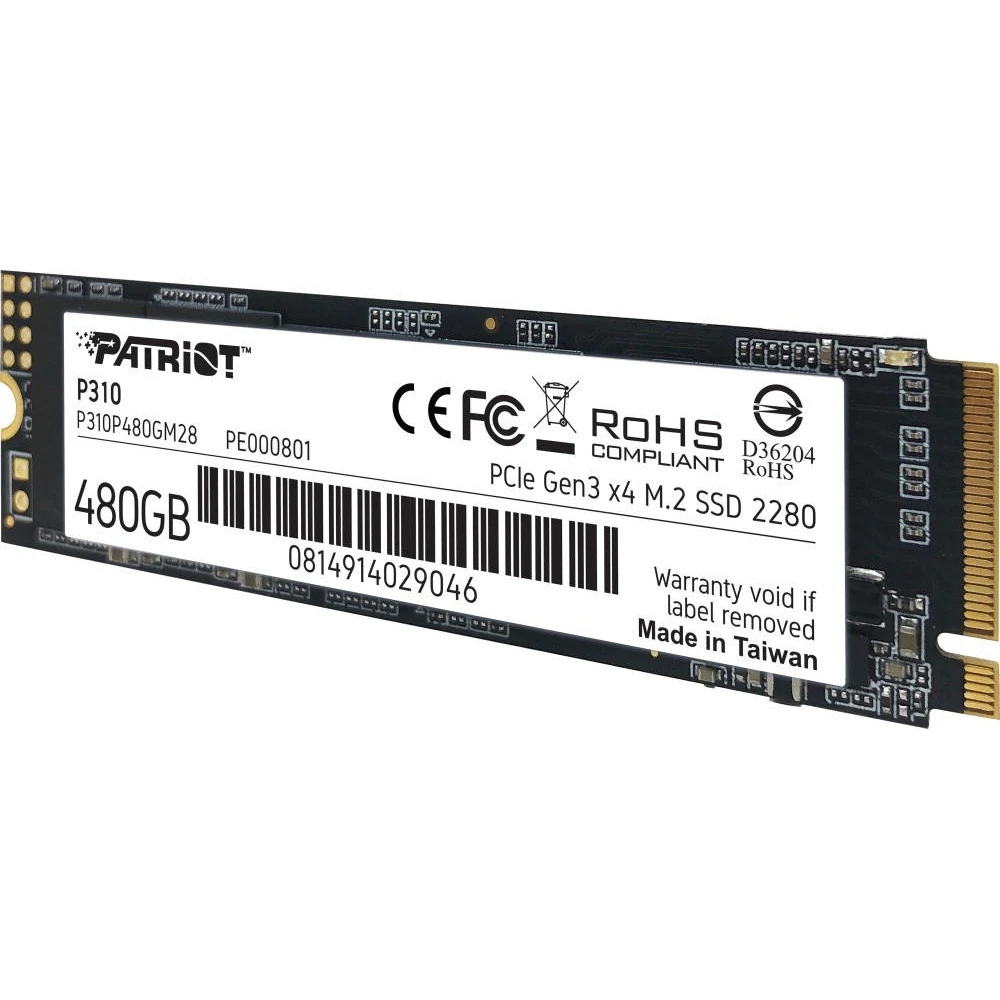 Жесткий диск Patriot P310 2280 P310P480GM2 SSD (твердотельные), 480 ГБ, M.2