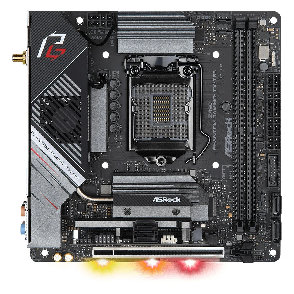 Материнская плата ASRock Z490 PHANTOM GAMING-ITX/TB3 Mini-ITX, LGA 1200