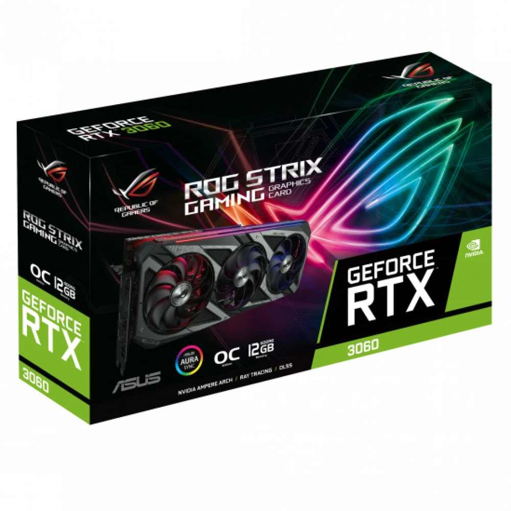 Видеокарта Asus ROG-STRIX-RTX3060-O12G-V2-GAMING 90YV0GC2-M0NA10 12 ГБ