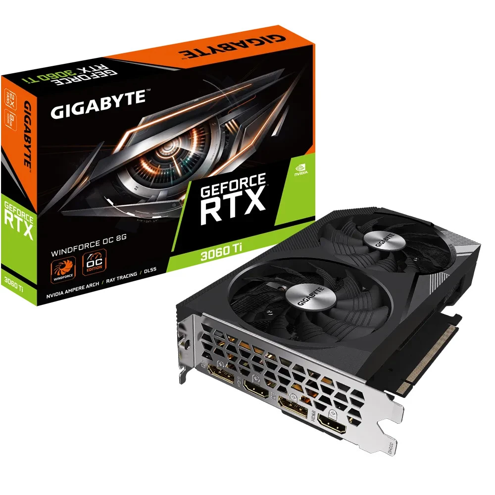 Видеокарта Gigabyte GeForce RTX 3060Ti GV-N306TWF2OC-8GD 8 ГБ