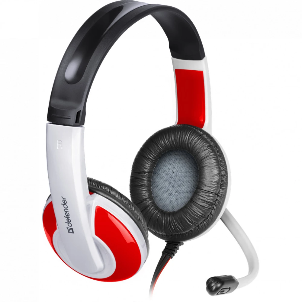 Наушники Defender Warhead G-120 красный + белый 64098
