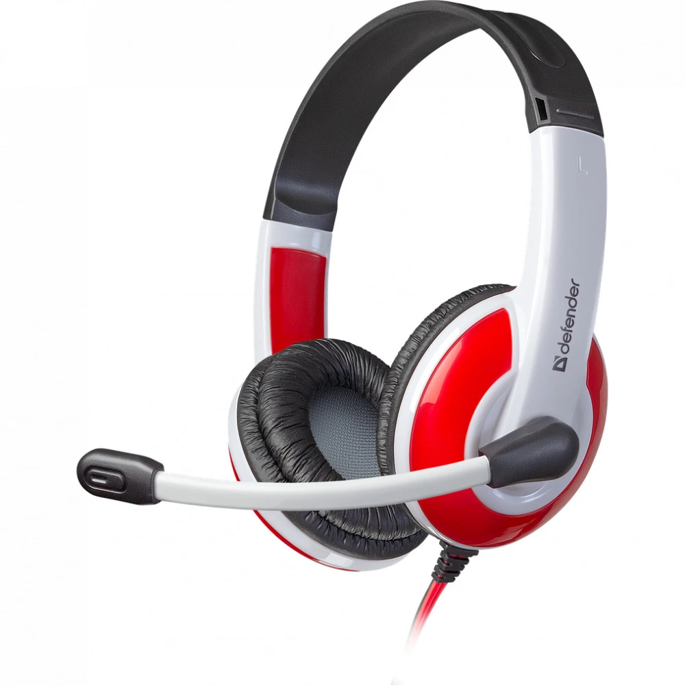 Наушники Defender Warhead G-120 красный + белый 64098