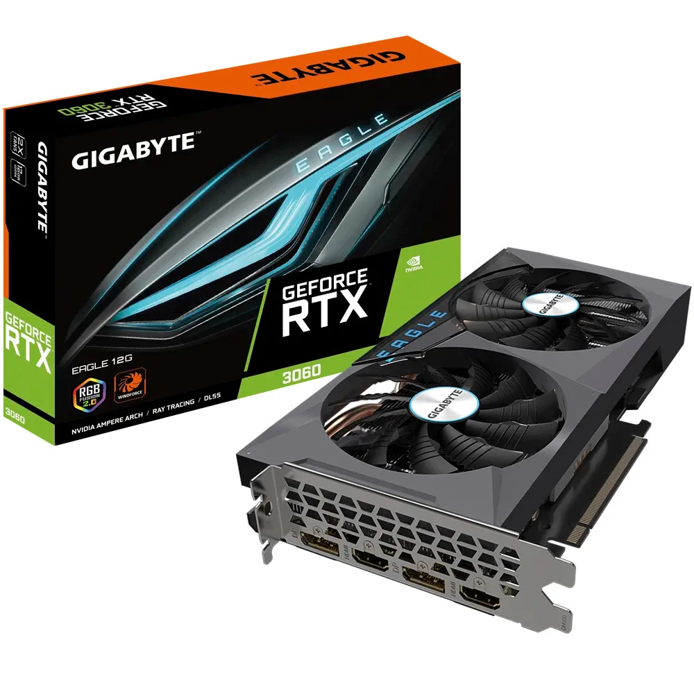 Видеокарта Gigabyte GeForce RTX3060 GV-N3060EAGLE-12GD 12 ГБ