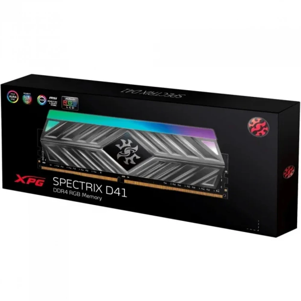 ОЗУ ADATA XPG Spectrix D41 RGB AX4U320016G16A-ST41 DIMM, DDR4, 16 Гб, 3200 МГц