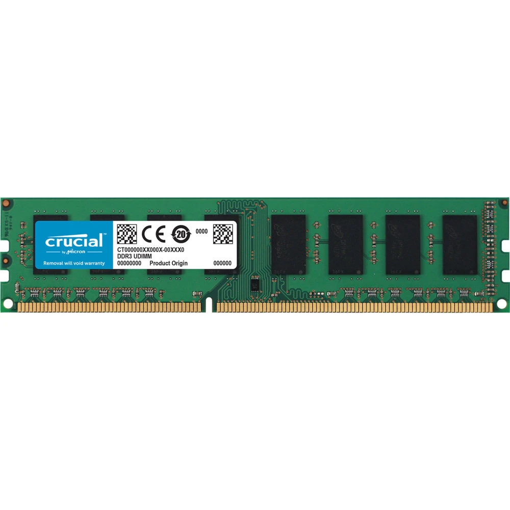 ОЗУ Crucial 2GB DDR3L 1600 MT/s (PC3L-12800) UDIMM CT25664BD160BJ DIMM, DDR3, 2 Гб, 1600 МГц