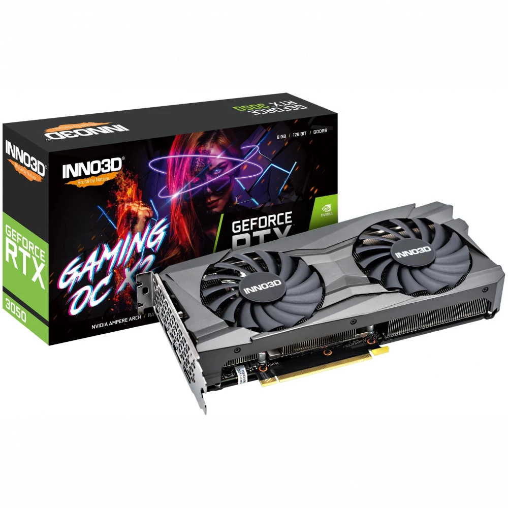 Видеокарта Inno3D RTX3050 GAMING OC X2 N30502-08D6X-11902120 8 ГБ
