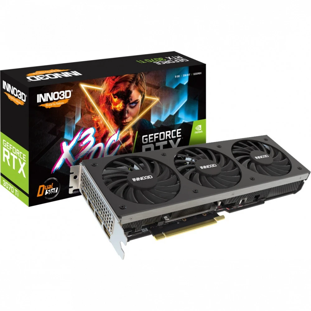 Видеокарта Inno3D GeForce RTX3070 Ti X3 N307T3-086X-1820VA45 8 ГБ