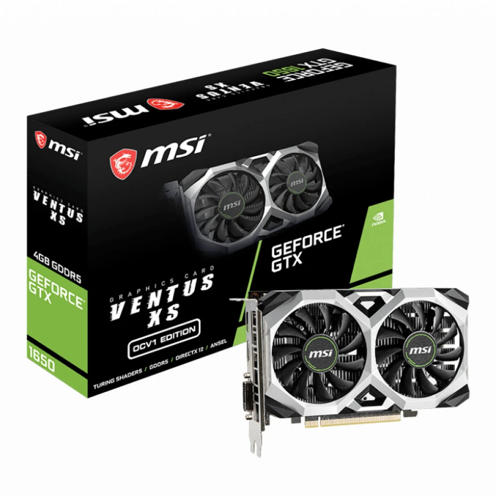 Видеокарта MSI GeForce GTX 1650 VENTUS XS 4G OCV1 4 ГБ