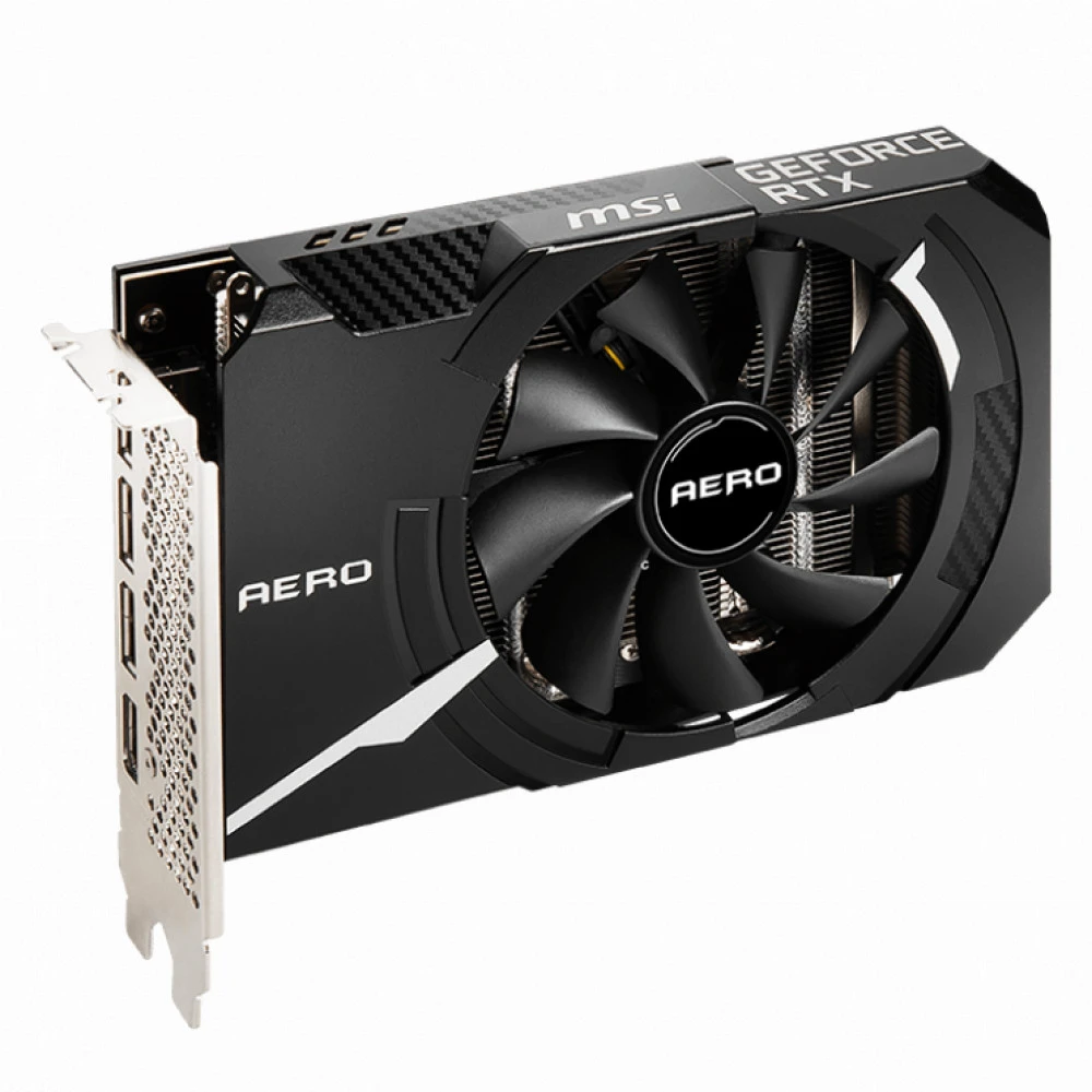 Видеокарта MSI GeForce RTX 3060 Ti AERO ITX 8G OC LHR 8 ГБ
