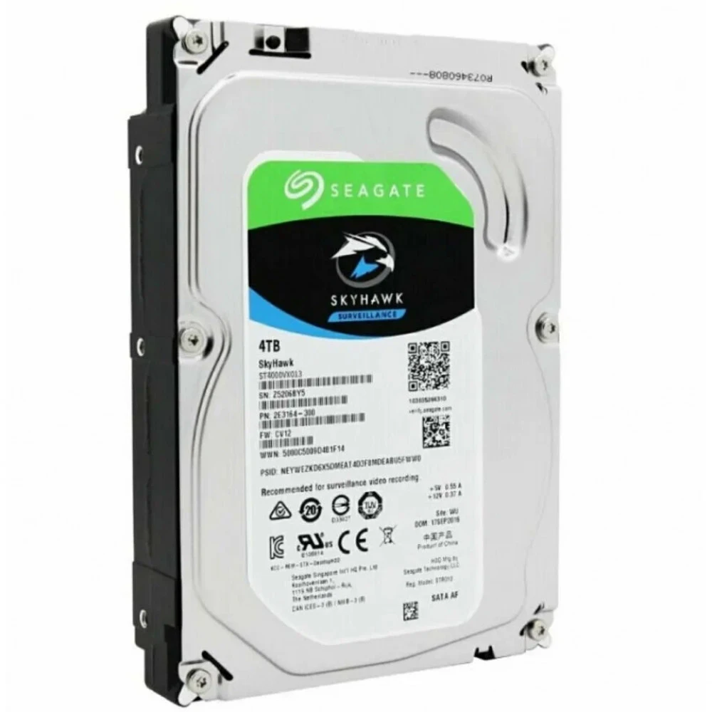 Жесткий диск Seagate Skyhawk ST4000VX016 HDD (классические), 4 ТБ, 3.5 дюйма, SATA