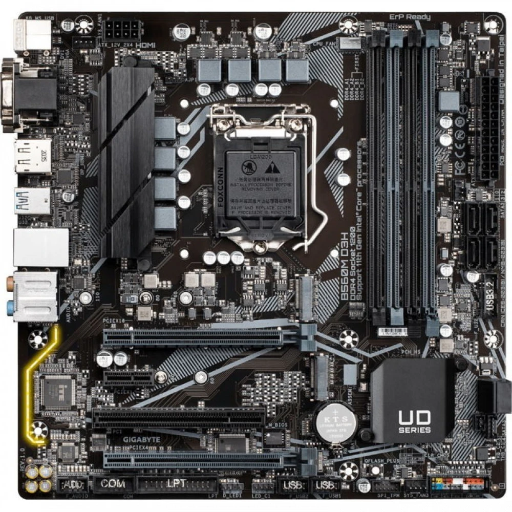 Материнская плата Gigabyte MATX B560M D3H 1.1 Mini-ATX, LGA 1200